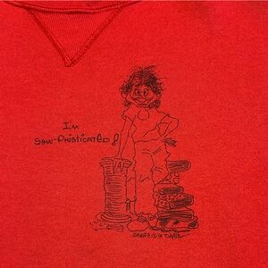 Sew-Phisticated Quirky 90’s Hanes USA Crewneck